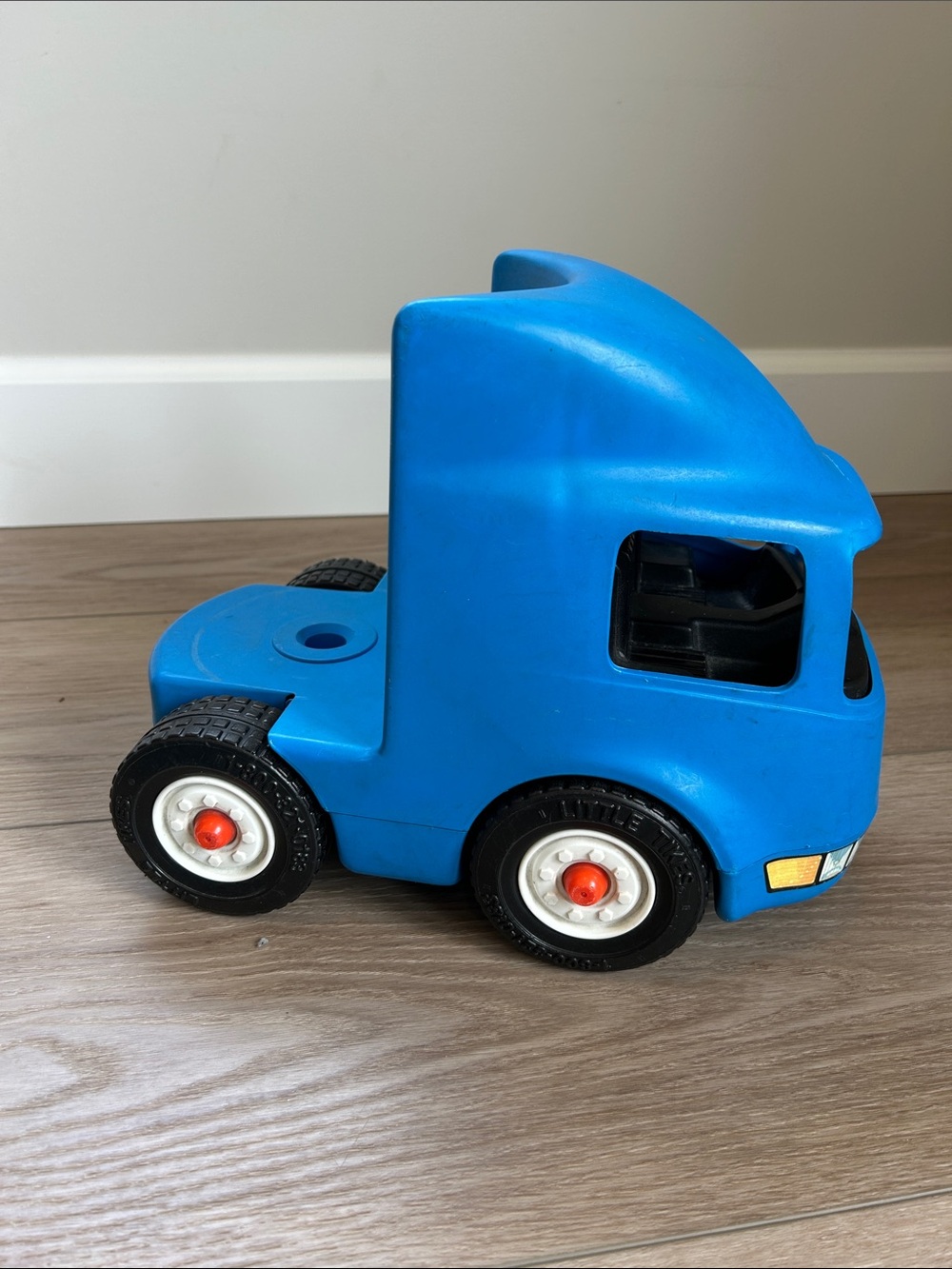 Vintage Little Tikes blue semi, semi only. No trailer.